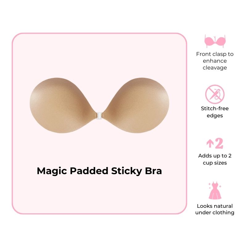 Authentic Reusable Stick On Cleavage Enhancing Bra