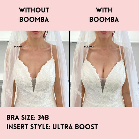 Wedding Dress Bra Cups Long Crop Top Bra Size XL Lift Sticky Bra